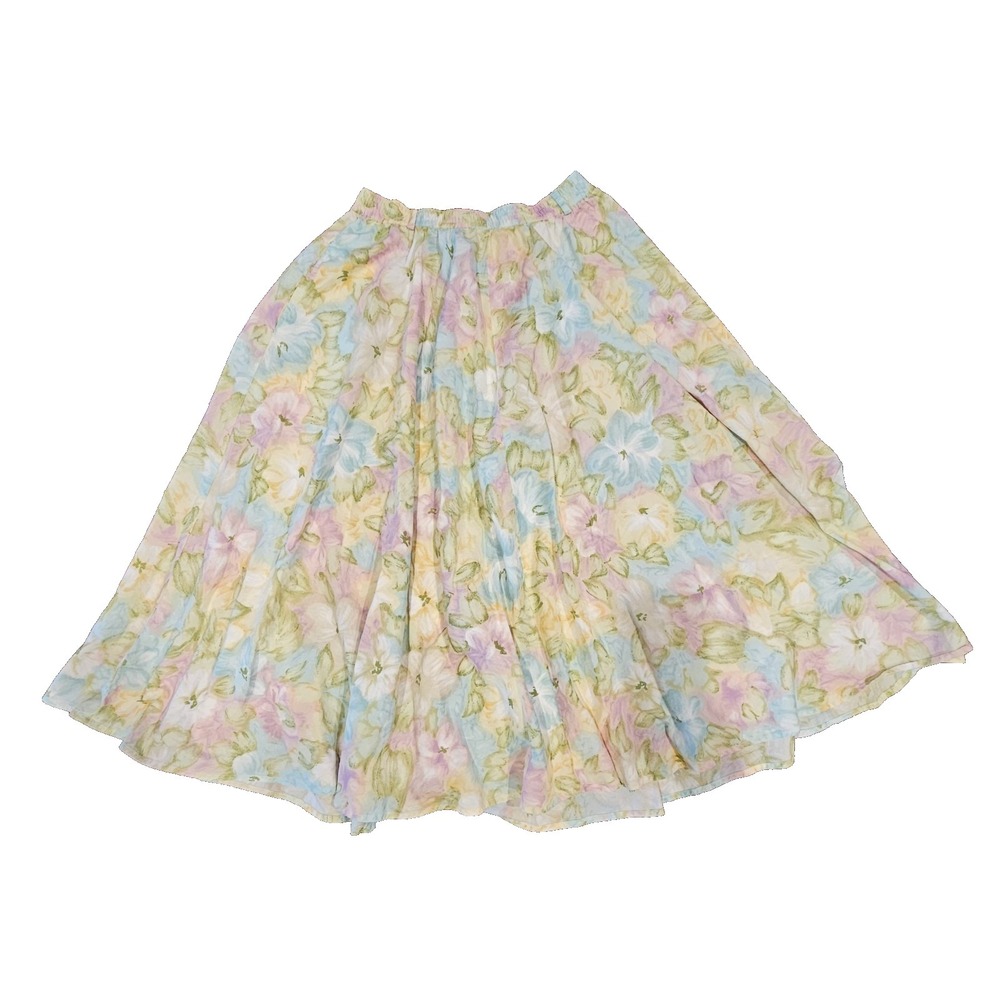 LIZSPORT PETITE (M /Petite) VTG (90s) Skirt Maxi Length w Side Pockets Very Full
